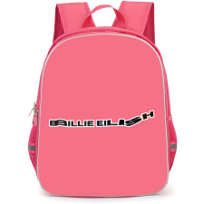 Billie Eilish Beyonce Backpack StudentPack - Billie Eilish Word Art Sticker On Pink Background