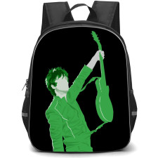 Billie Joe Armstrong Backpack StudentPack - Billie Joe Armstrong Green Minimalist Art On Black Background
