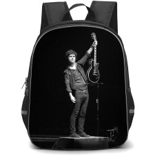 Billie Joe Armstrong Backpack StudentPack - Billie Joe Armstrong Holding Guitar On Stage Grayscale Poster