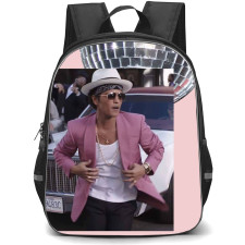 Bruno Mars Backpack StudentPack - Bruno Mars Wearing Pink Blazer Candid Poster