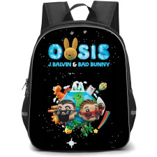 Bad Bunny Backpack StudentPack - J Balvin And Bad Bunny Oasis Poster