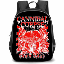 Cannibal Corpse Backpack School Bag StudentPack - Cannibal Corpse Brain Dead Red Logo