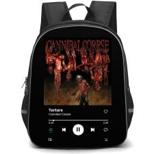 Cannibal Corpse Backpack School Bag StudentPack - Cannibal Corpse Torture Album Cover
