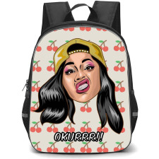 Cardi B Backpack StudentPack - Cardi B Avatar Illustration Art