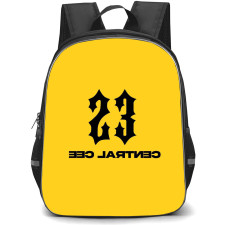 Central Cee Backpack StudentPack - Central Cee 23 Logo On Yellow Background