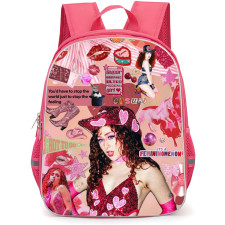 Chappell Roan Backpack StudentPack - Chappell Roan Collage with Pink Hat and Red Dress
