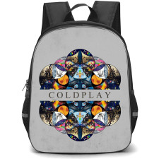 Coldplay Backpack StudentPack - Coldplay Kaleidoscope EP Poster Art Gray Background