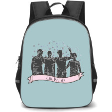 Coldplay Backpack StudentPack - Coldplay Minimalist Art Poster