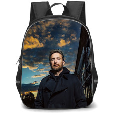 David Guetta Backpack StudentPack - David Guetta Portrait On Twilight Background