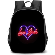 Don Toliver Backpack StudentPack - Don Toliver Love Sick Logo Neon Light On Black Background