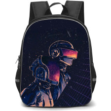Daft Punk Backpack StudentPack - Daft Punk Artistic Retro Wave Poster