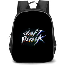 Daft Punk Backpack StudentPack - Daft Punk Colour Logo On Black Background