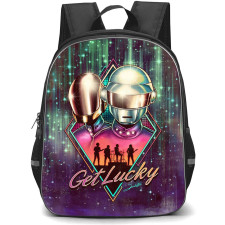 Daft Punk Backpack StudentPack - Daft Punk Get Lucky Retro Style Poster
