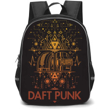 Daft Punk Backpack StudentPack - Daft Punk Mnimalist Art On Dark Background