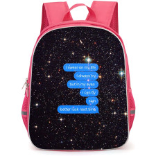 Doja Cat Backpack StudentPack - Doja Cat I Swear On My Life Lyrics On Galaxy Background