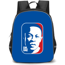 Dr Dre Backpack StudentPack - Dr Dre Portrait Blue Red Illustration Art Sticker