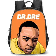 Dr Dre Backpack StudentPack - Dr Dre Portrait Illustration Art On Orange Background