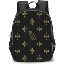 Drake Backpack StudentPack - Drake Ovo Owl Poster Black background