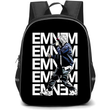 Eminem Backpack StudentPack - Eminem Illustration On Word Art Background