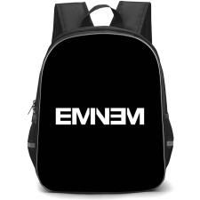 Eminem Backpack StudentPack - Eminem Logo On Black Background