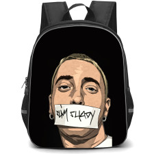 Eminem Backpack StudentPack - Eminem Slim Shady Illustration