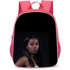 Flo Milli Backpack StudentPack - Flo Milli Portrait On Black Background
