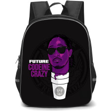 Future Backpack StudentPack - Future Codeine Crazy Illustration On Black Background