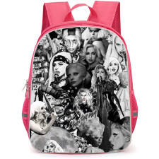 Lady Gaga Backpack StudentPack - Lady Gaga Grayscale Collage Poster