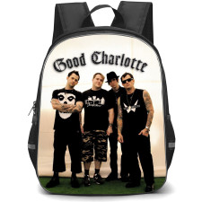 Good Charlotte Backpack School Bag StudentPack - Good Charlotte Group Portrait White Background
