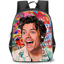 Harry Style Backpack StudentPack - Harry Style Smile Portrait