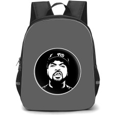 Ice Cube Backpack StudentPack - Ice Cube Portrait Black And White Round Sticker
