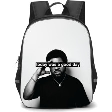 Ice Cube Backpack StudentPack - Ice Cube Today Was A Good Day Black And White Sticker