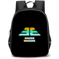Imagine Dragons Backpack StudentPack - Imagine Dragons Logo On Black Background