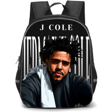 J Cole Backpack StudentPack - J Cole Portrait Illustration Art