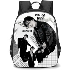 Jimin Backpack StudentPack - Jimin Set Me Free Face Grayscale Poster