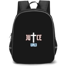 Juice WRLD Backpack StudentPack - Juice WRLD Logo On Black Background