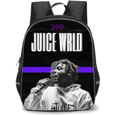 Juice WRLD Backpack StudentPack - Juice WRLD Singing Grayscale Poster