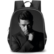 Justin Timberlake Backpack StudentPack - Justin Timberlake Grayscale Portrait Poster