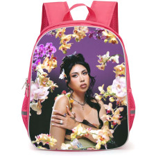 Kali Uchis Backpack StudentPack - Kali Uchis Portrait On Floral Purple Background