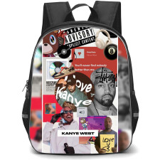 Kanye West Backpack StudentPack - Kanye West You Will Never Find Nobody Better Than Me Collage Poster