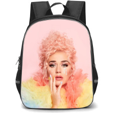 Katy Perry Backpack StudentPack - Katy Perry Teary Eyes Portrait On Pink Background