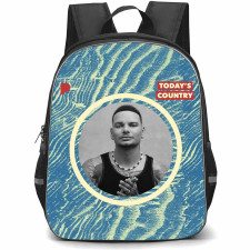 Kane Brown Backpack StudentPack - Kane Brown Grayscale Portrait In Round Shape Poster