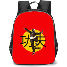 Kendrick Lamar Backpack StudentPack - Kendrick Lamar Kung Fu Kenny On Red Background