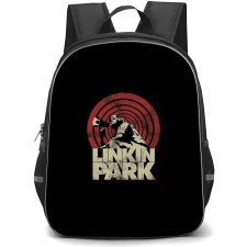 Linkin Park Backpack StudentPack - Linkin Park Retro Logo On Black Background