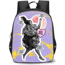Lizzo Backpack StudentPack - Lizzo Boss Bitch Grayscale Graphic Art Poster