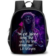 Lil Wayne Backpack StudentPack - Lil Wayne Quote I Am Not Looking Down Poster