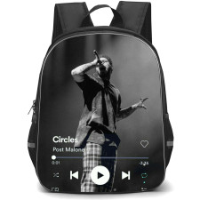 Post Malone Backpack StudentPack - Post Malone Circles Playlist Grayscale Poster