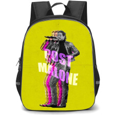 Post Malone Backpack StudentPack - Post Malone Fan Art On Yellow Background
