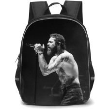 Post Malone Backpack StudentPack - Post Malone Grayscale Side Portrait Poster