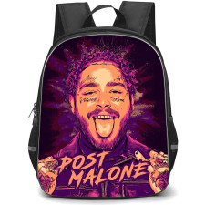 Post Malone Backpack StudentPack - Post Malone Illustration Rock On Poster